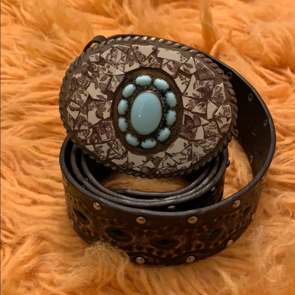 Handmade Mosaic Belt Buckle